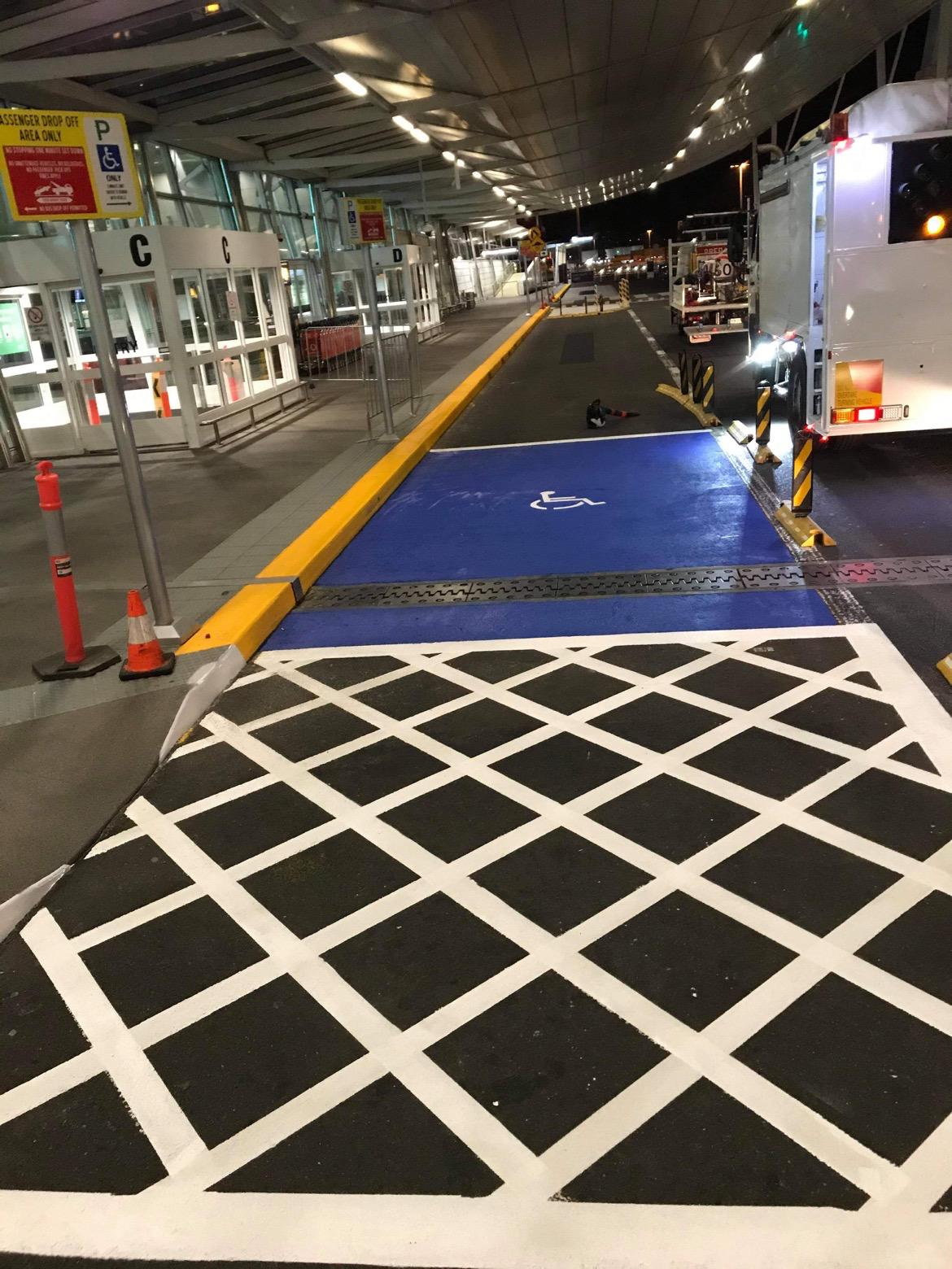 no limit line marking road example