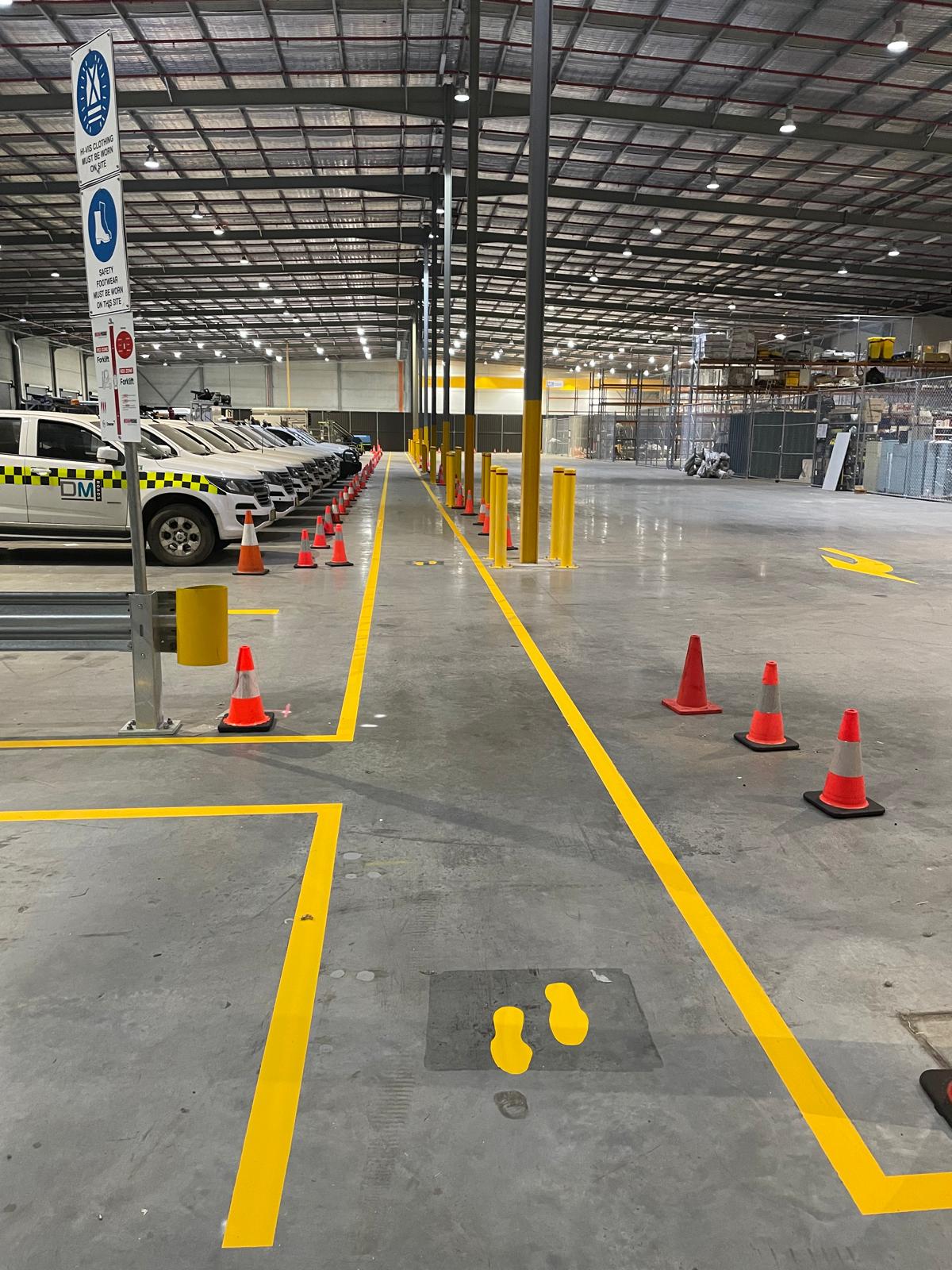 no limit line marking road example